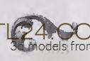 Резные элементы (CARVED ELEMENT_0041 -  | 3D model 3DSMAX / OBJ / STL) 3D модель для ЧПУ станка